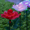 Solar LED Rose Garden Lamp – Creative Red/Pink/Blue/Champagne – 1.2 V (1 Light Source)