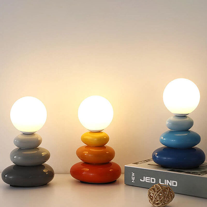 Modern Ceramic LED Table Lamp – USB Rechargeable, 3 W, 300 lm