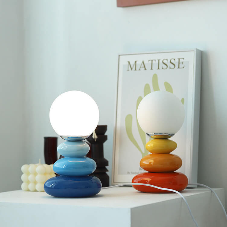 Modern Ceramic LED Table Lamp – USB Rechargeable, 3 W, 300 lm