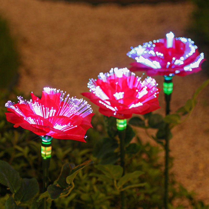 Solar LED Rose Garden Lamp – Creative Red/Pink/Blue/Champagne – 1.2 V (1 Light Source)