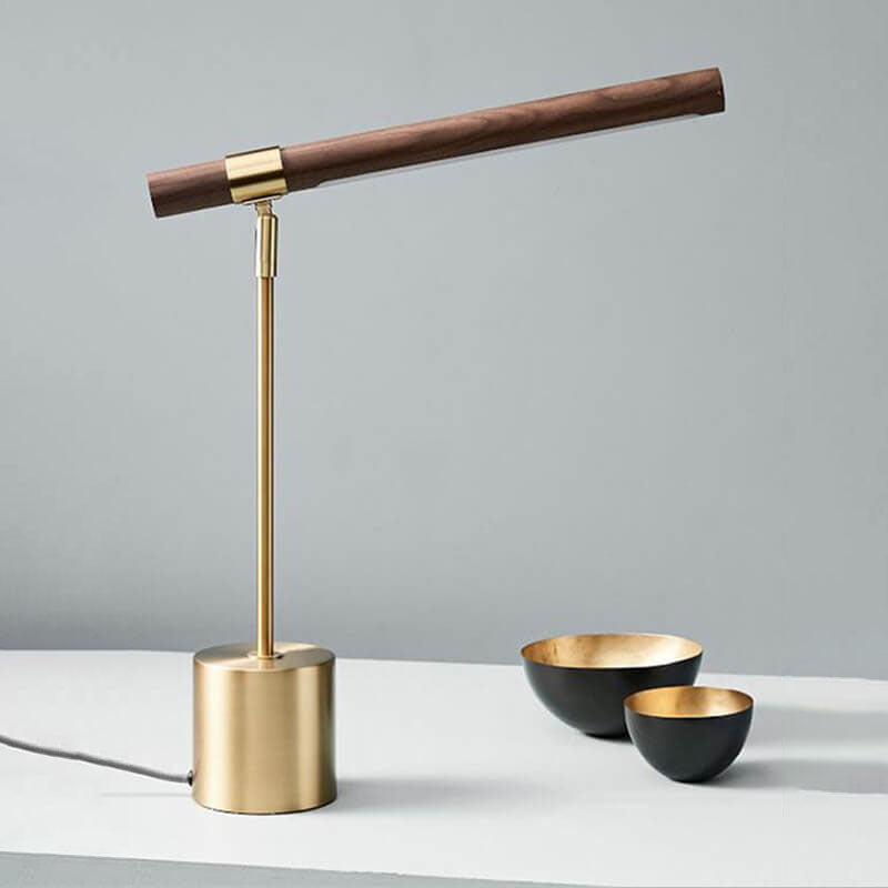 Modern Minimalist Golden Table Lamp – Acrylic & Hardware – LED 6W