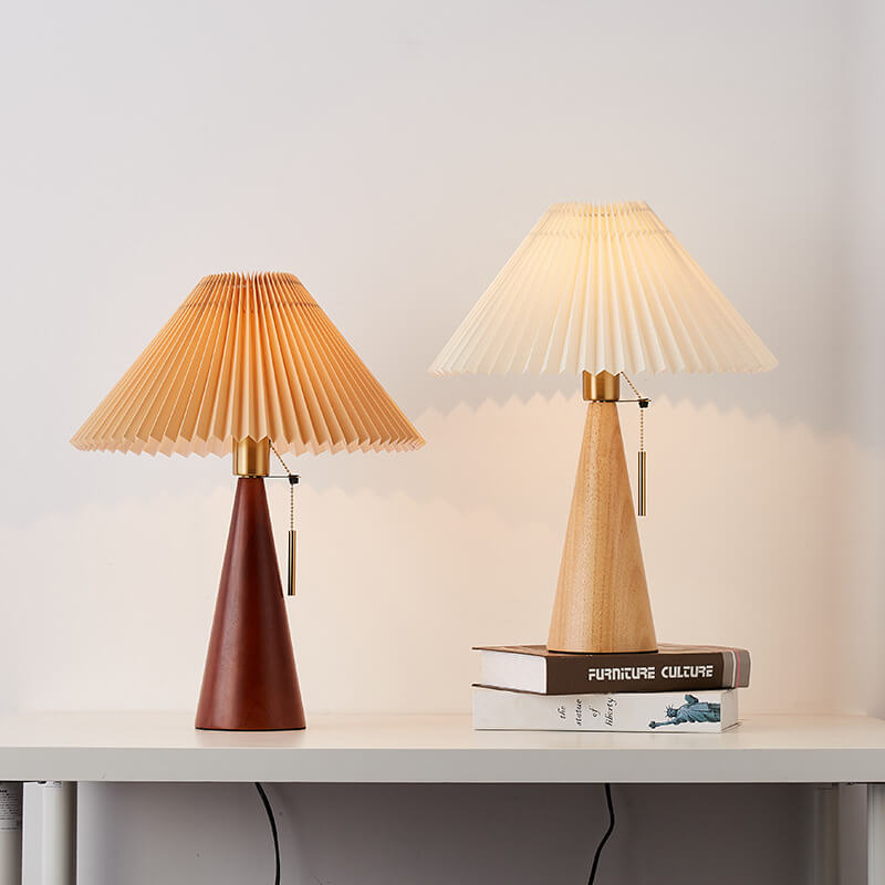 Japandi Wooden Table Lamp