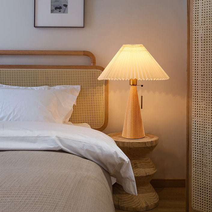 Japandi Wooden Table Lamp