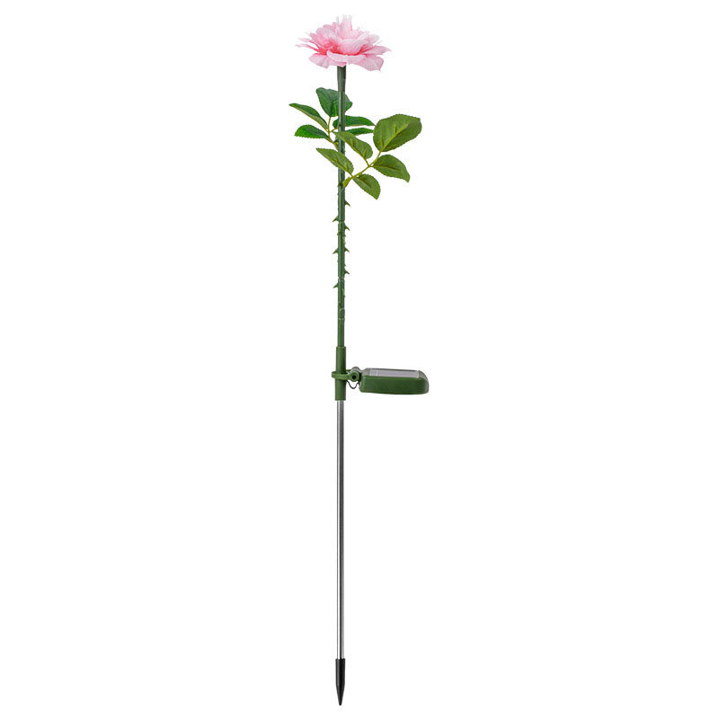 Solar LED Rose Garden Lamp – Creative Red/Pink/Blue/Champagne – 1.2 V (1 Light Source)