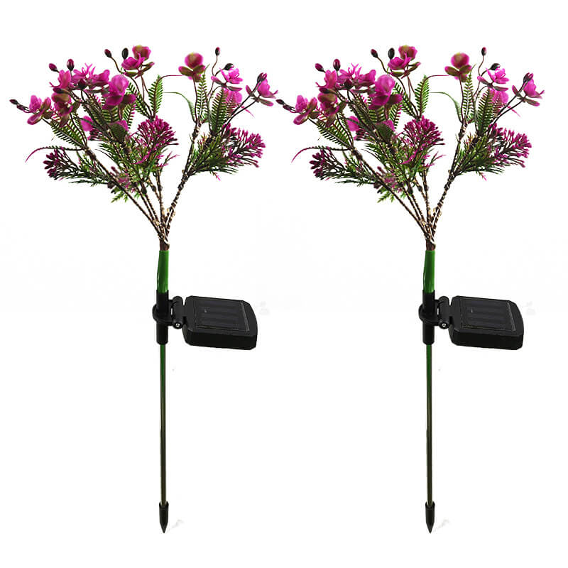 Modern Solar LED Garden Lamp – Purple – (1 LED)