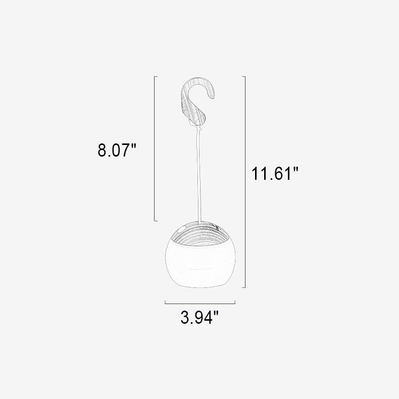 Portable USB LED Outdoor Lamp – Pendant Lamp with Hook and 12 Hours Runtime