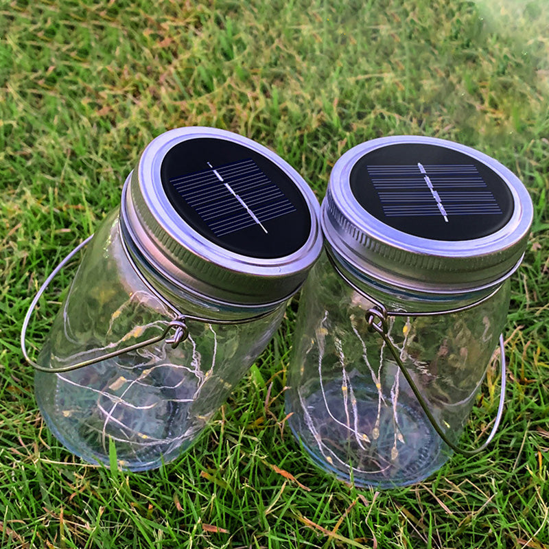 Solar LED Outdoor Lamp – Art Deco White/Yellow –  (20 LEDs)
