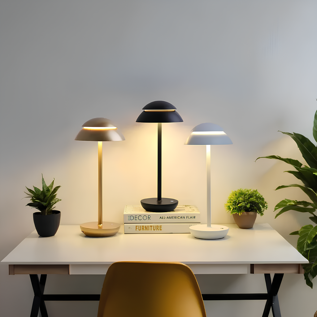 Stylish Aluminum Table Lamp with Dimmer Function