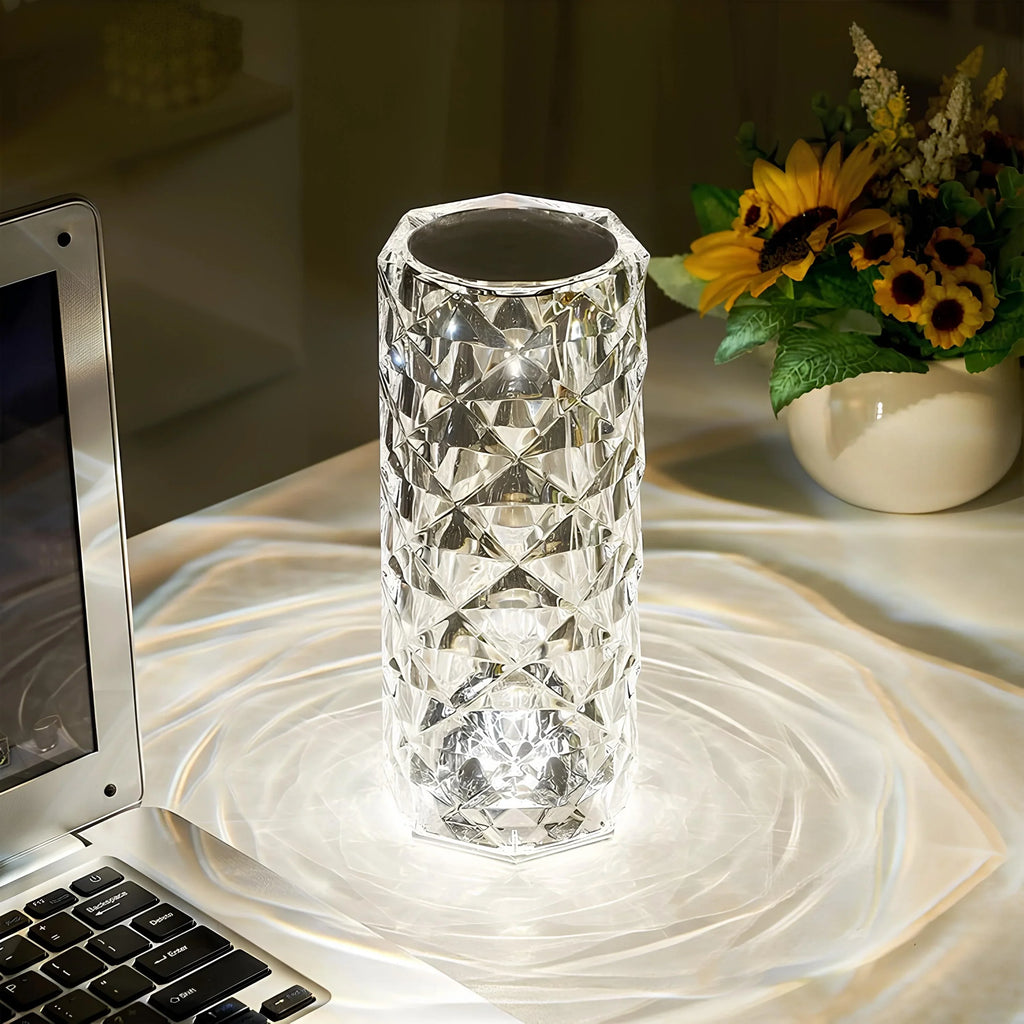 Baso – Sparkling Crystal Touch Table Lamp with Remote Control & 16 Colors