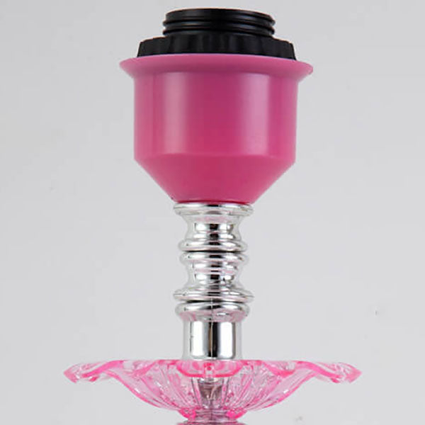 Modern Fabric Table Lamp – Glass & Textile, E26 Socket, 39 cm High