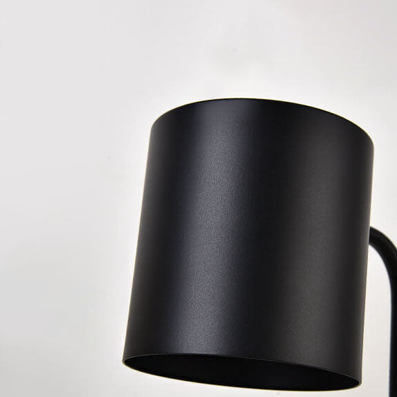 Modern Wooden Table Lamp with Candle Holder