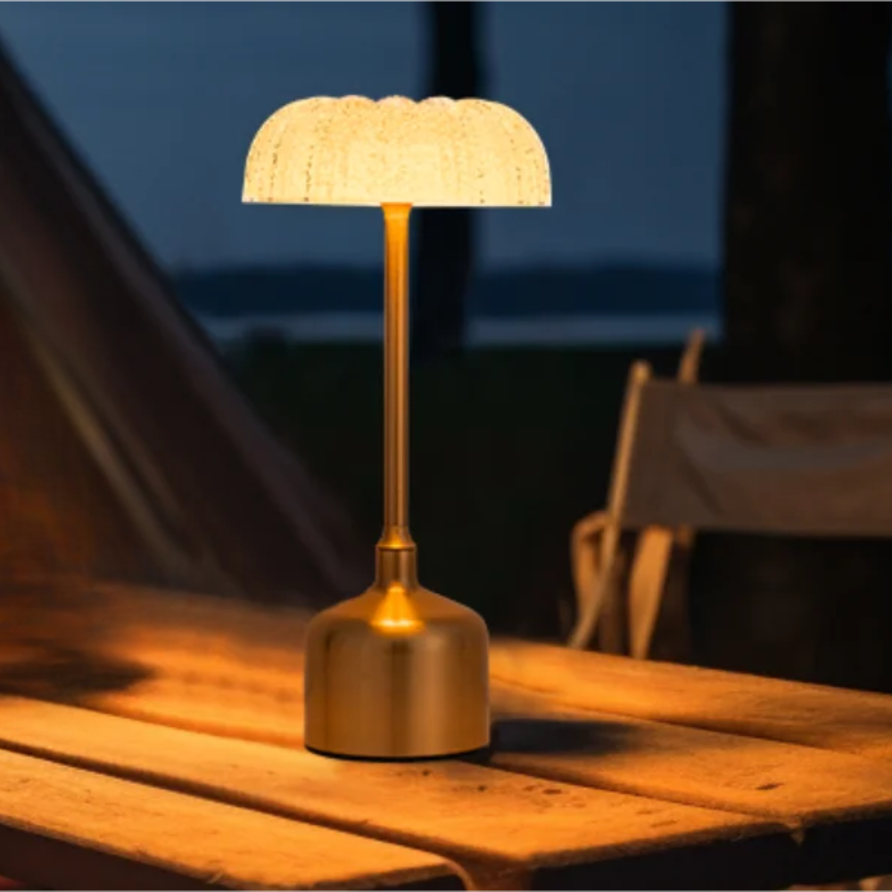 Rosa – Rechargeable Crystal Flower Table Lamp with Touch & Dimmable LED