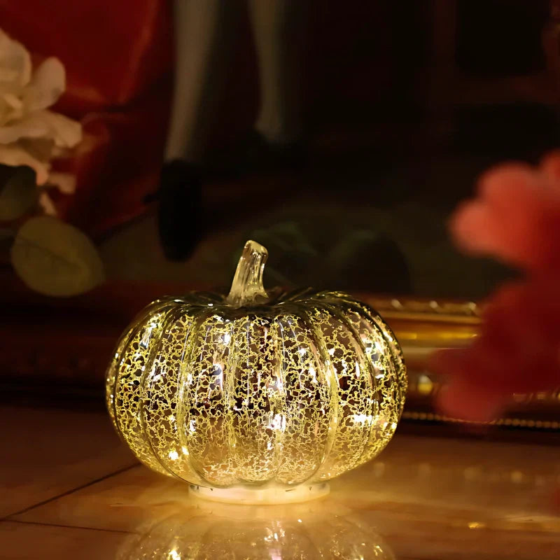Handblown Glass Autumn Lighting – With Timer and Warm White Light