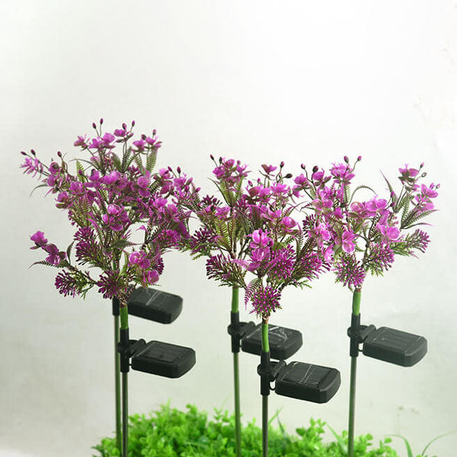 Modern Solar LED Garden Lamp – Purple – (1 LED)