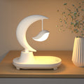 Star and Bird Table Lamp with Bluetooth Speaker & Wireless Charging – Rechargeable LED