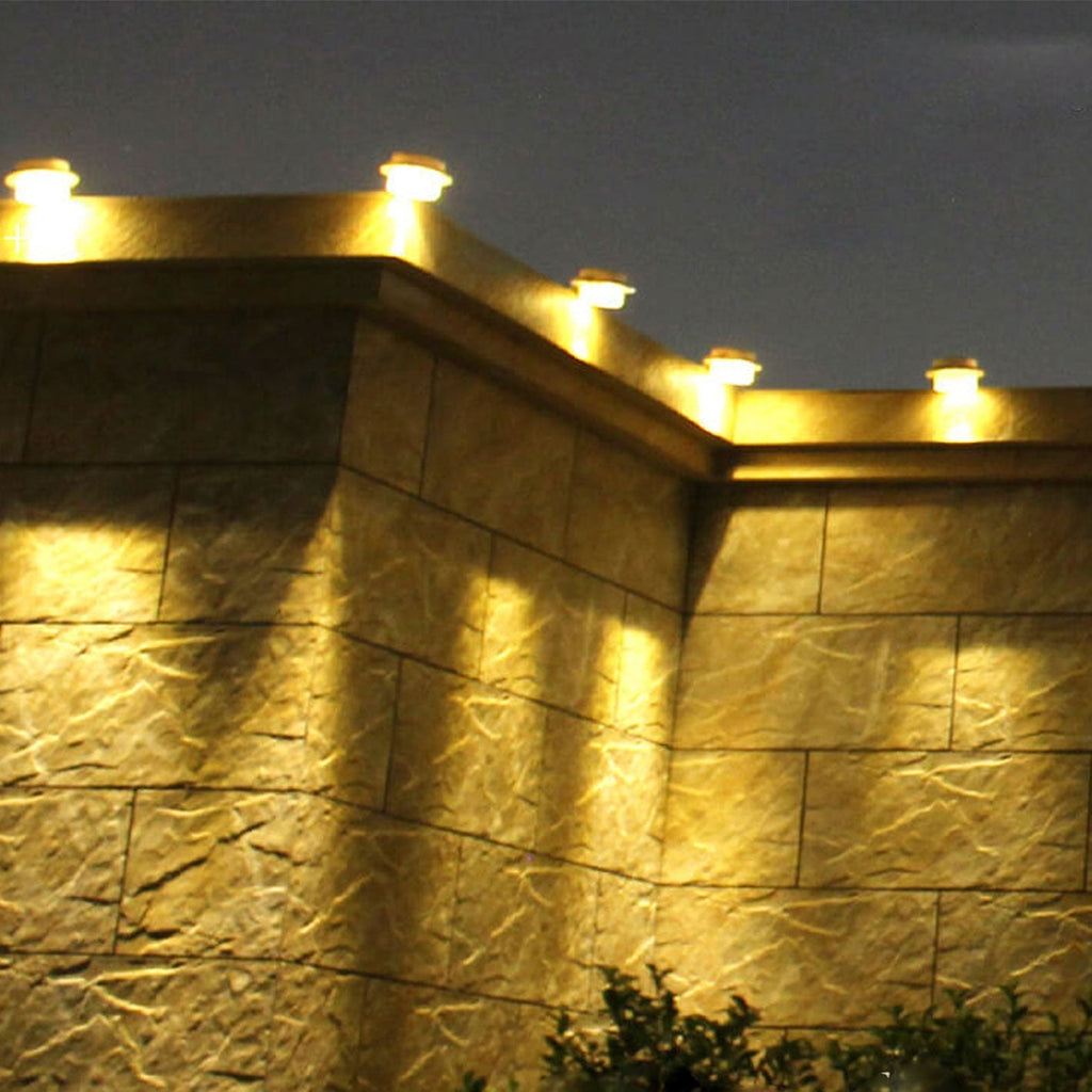 Industrial Solar Wall Lamp – Black/White – Weatherproof Outdoor Light