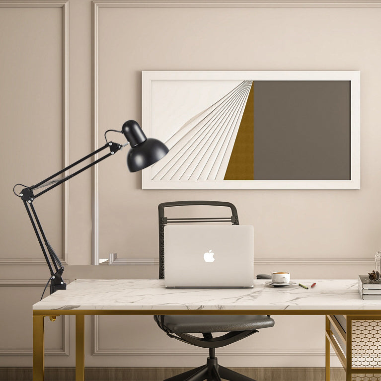 Minimalist Mountable Table Lamp of Iron and ABS Available in Multiple Colors