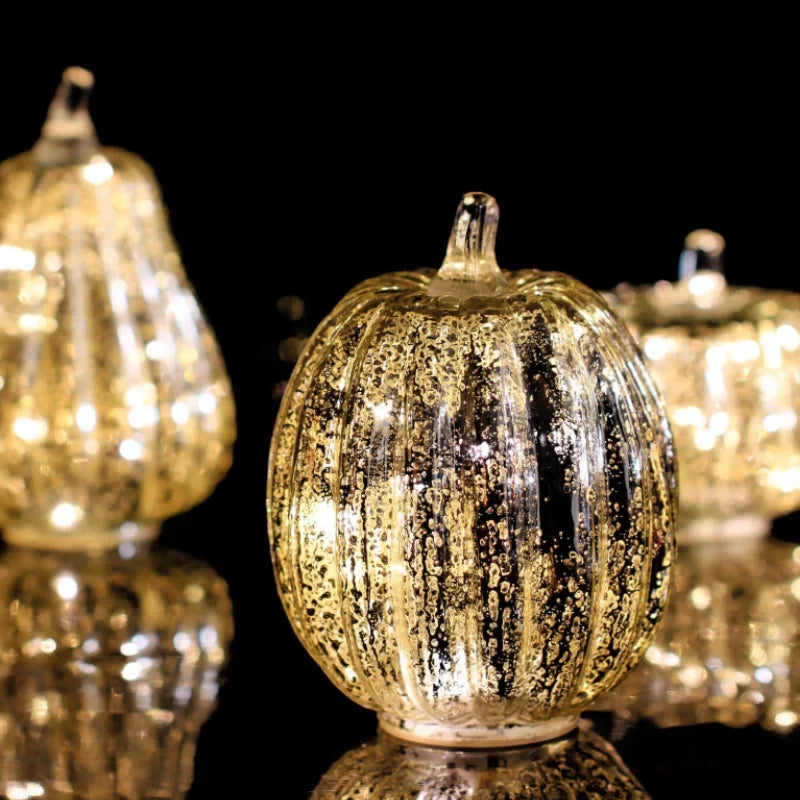 Handblown Glass Autumn Lighting – With Timer and Warm White Light