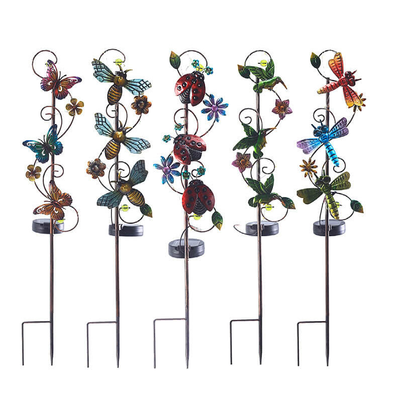 Colorful Solar Outdoor Lamp – LED Garden Stake, IP44 Waterproof