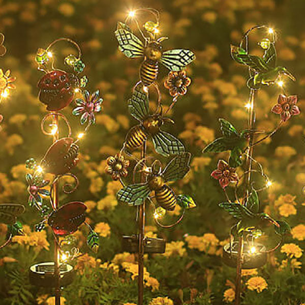 Colorful Solar Outdoor Lamp – LED Garden Stake, IP44 Waterproof