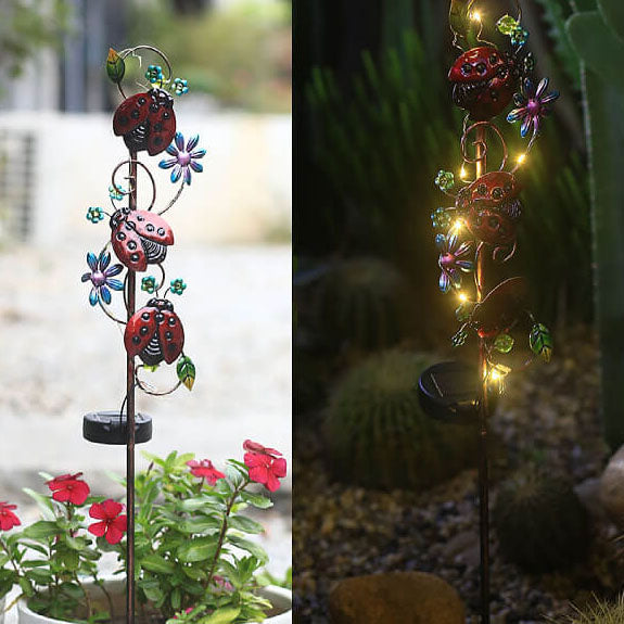 Colorful Solar Outdoor Lamp – LED Garden Stake, IP44 Waterproof