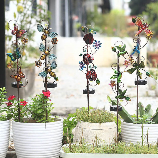 Colorful Solar Outdoor Lamp – LED Garden Stake, IP44 Waterproof