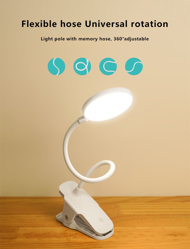 Modern White Table Lamp made of ABS & PP – Minimalist Design