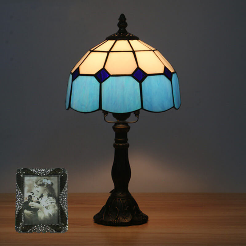 Designer Table Lamp – Handmade Stained Glass in Various Colors