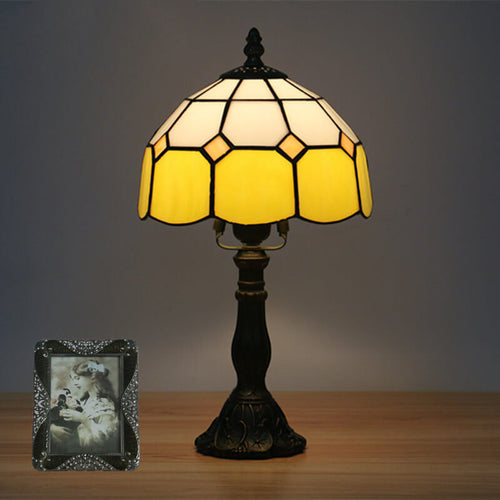 Designer Table Lamp – Handmade Stained Glass in Various Colors