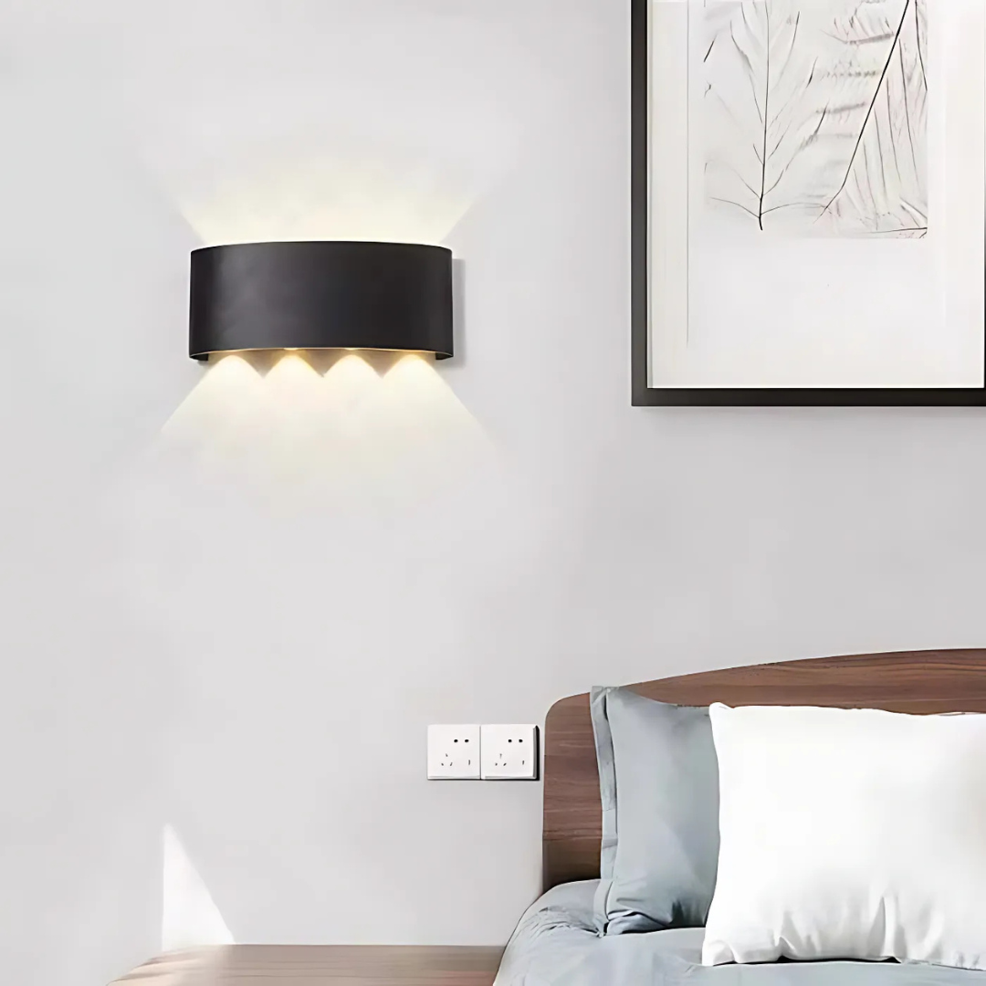 Waterproof LED Outdoor Wall Lamp with Warm White Light