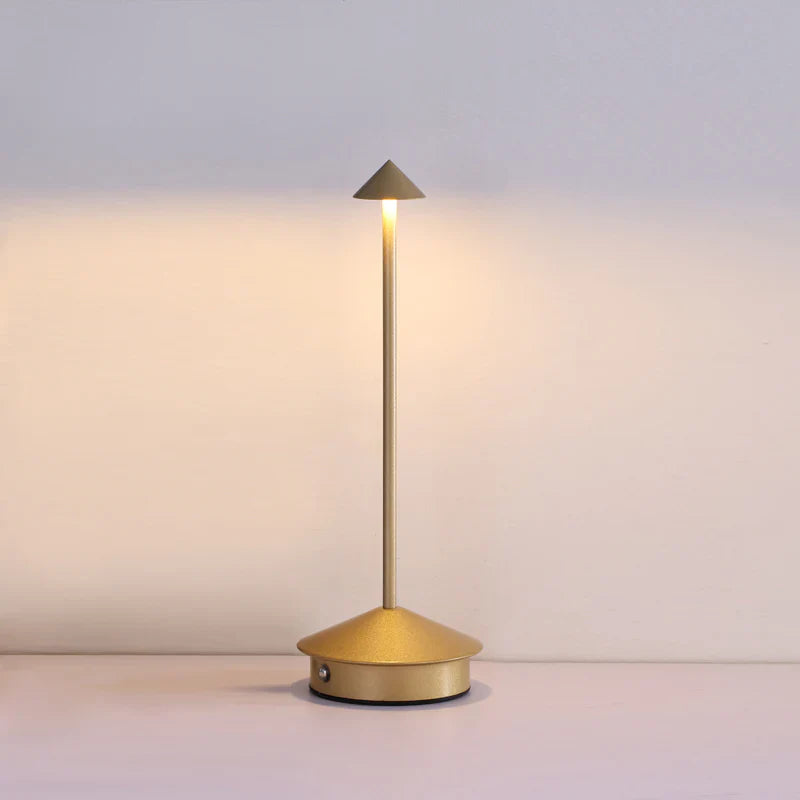 Scandinavian Minimalist Table Lamp with Dimmable LED & Wireless Design