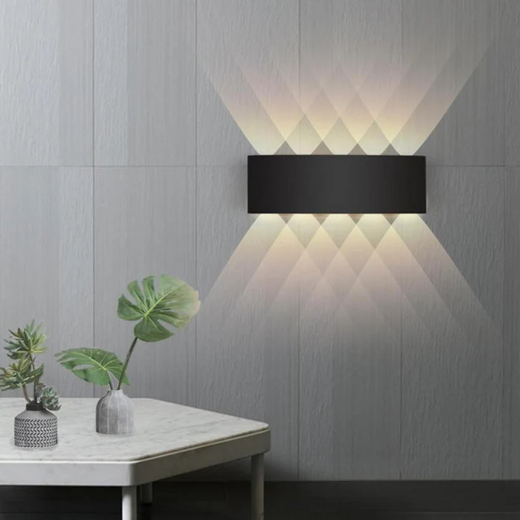Waterproof LED Outdoor Wall Lamp with Warm White Light