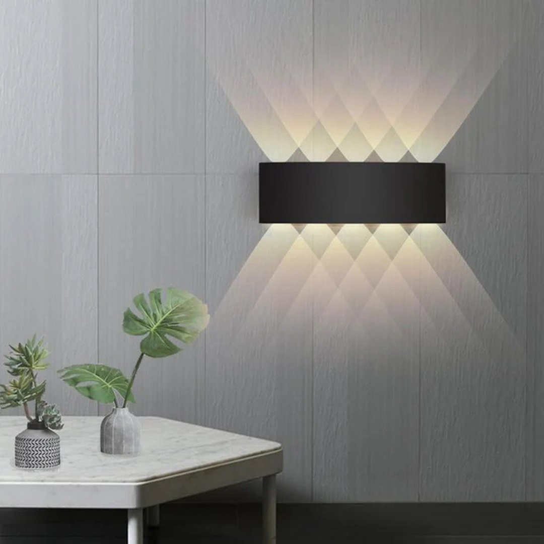 Waterproof LED Outdoor Wall Lamp with Warm White Light