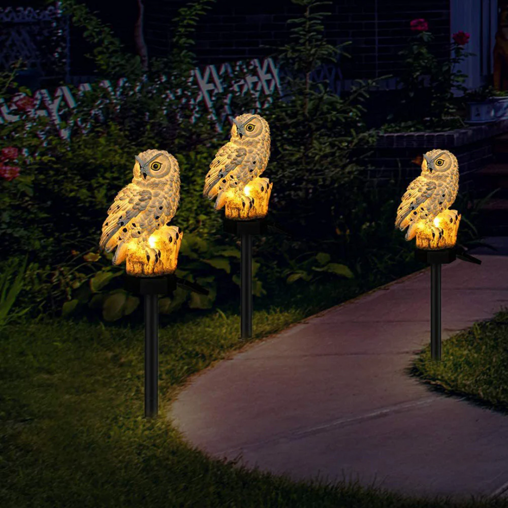 Solar Owl Garden Lamps – Atmospheric, Durable & Fully Wireless