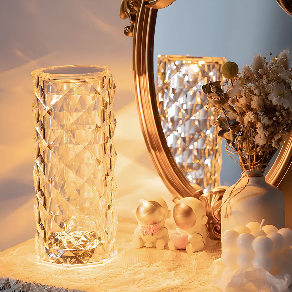 Baso – Sparkling Crystal Touch Table Lamp with Remote Control & 16 Colors