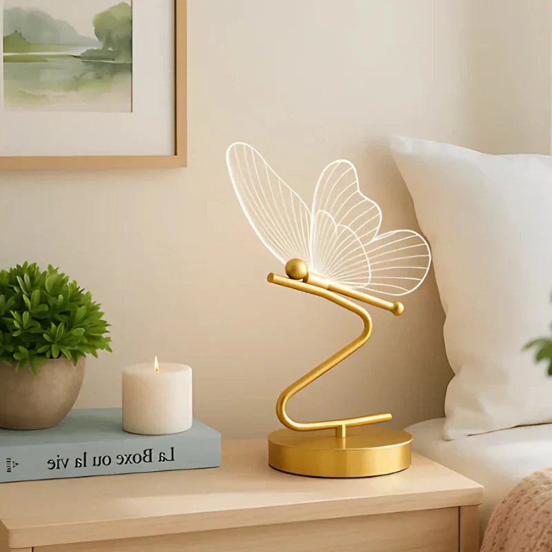 Stylish Wireless Table Lamp – Butterfly Design with 3 Light Colors