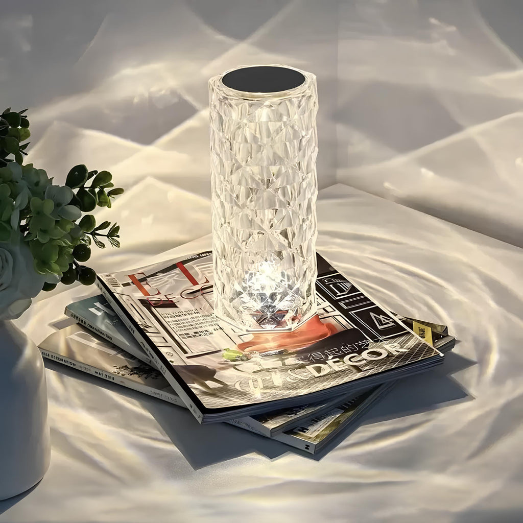 Baso – Sparkling Crystal Touch Table Lamp with Remote Control & 16 Colors