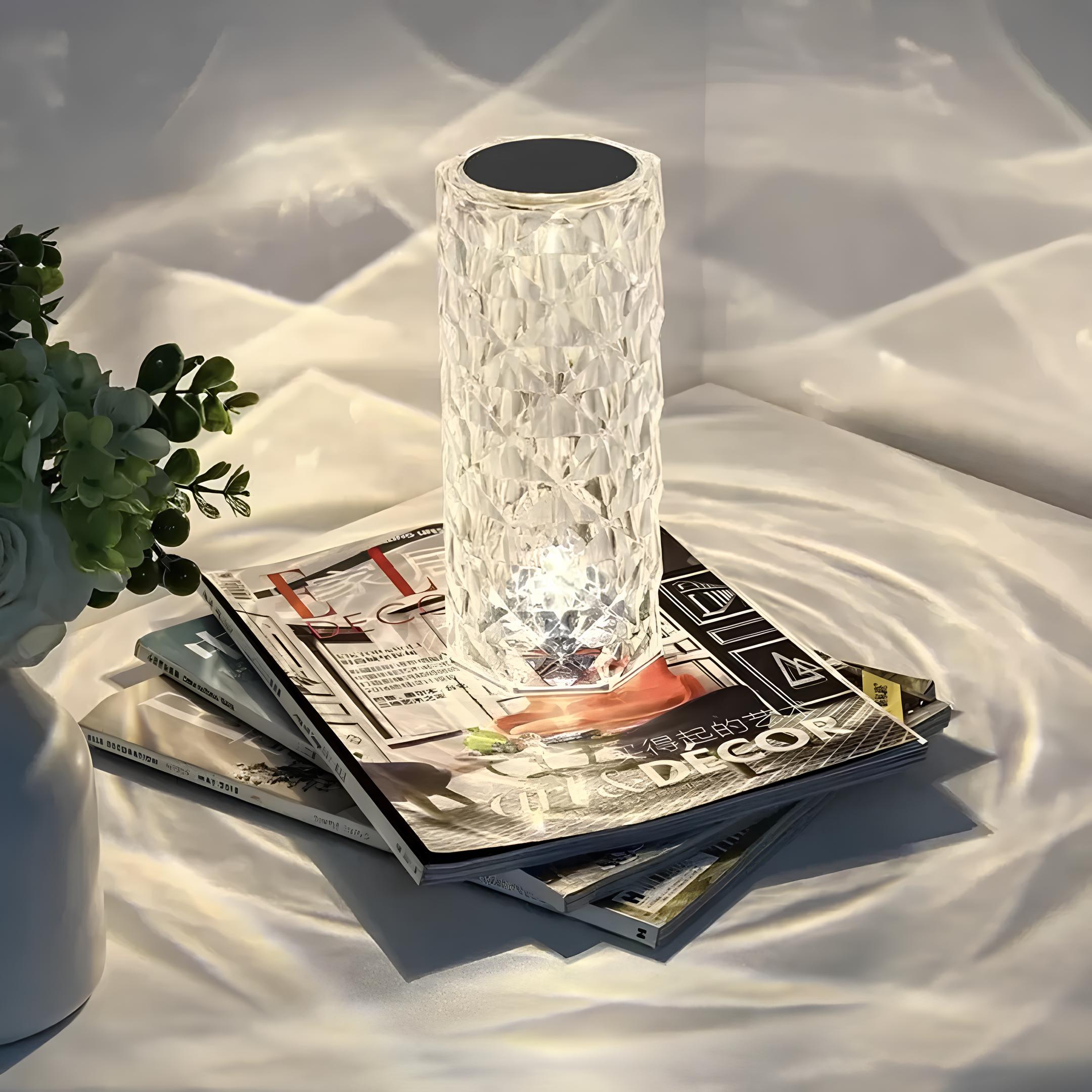 Baso – Sparkling Crystal Touch Table Lamp with Remote Control & 16 Colors