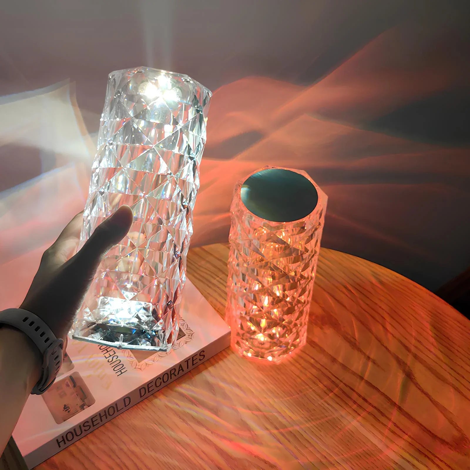 Baso – Sparkling Crystal Touch Table Lamp with Remote Control & 16 Colors