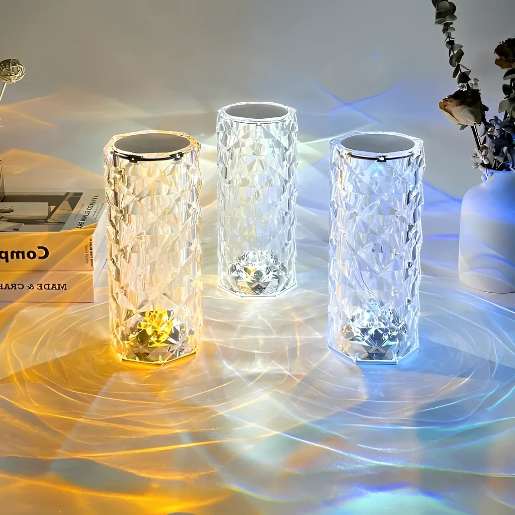Baso – Sparkling Crystal Touch Table Lamp with Remote Control & 16 Colors