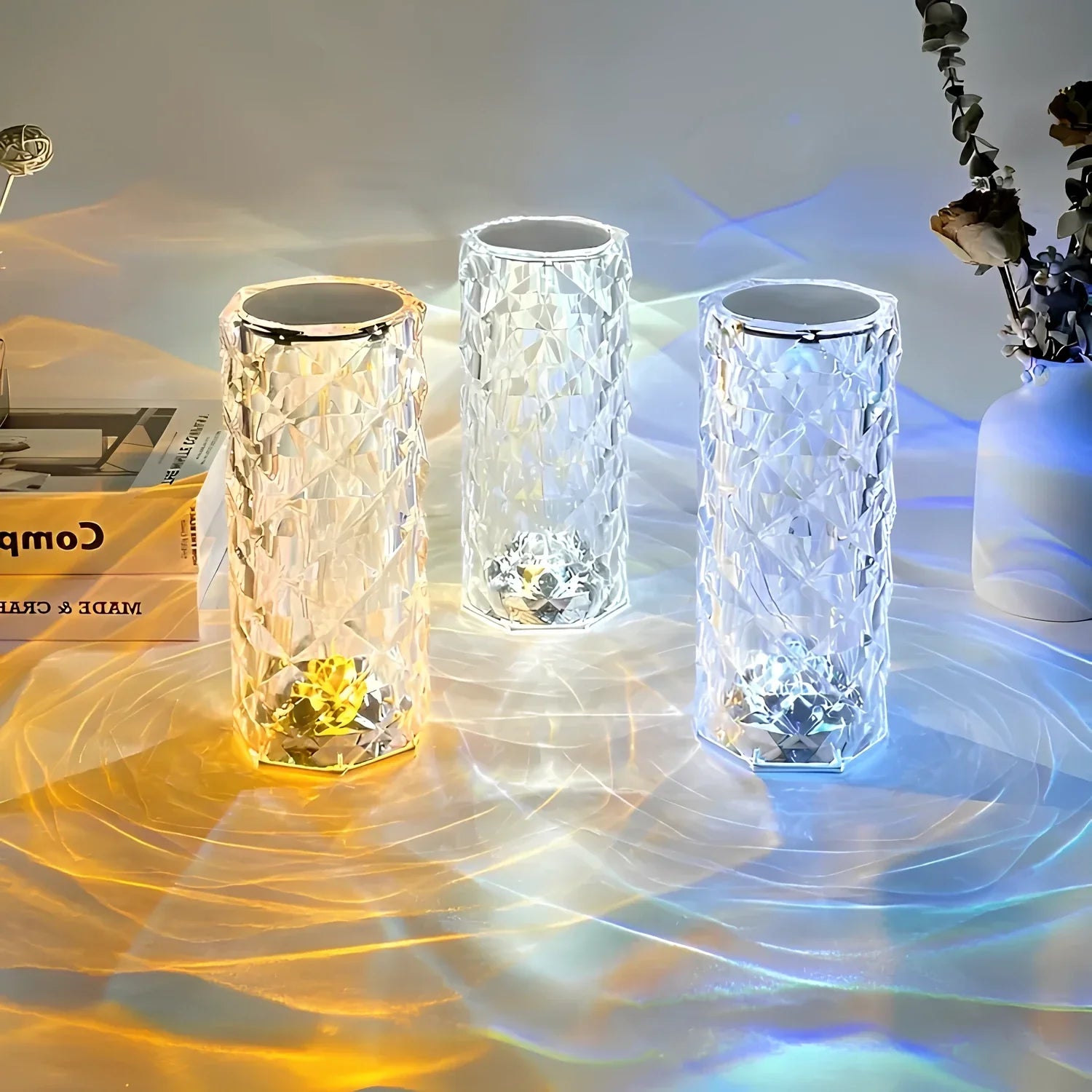Baso – Sparkling Crystal Touch Table Lamp with Remote Control & 16 Colors
