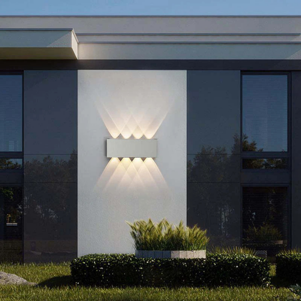 Waterproof LED Outdoor Wall Lamp with Warm White Light