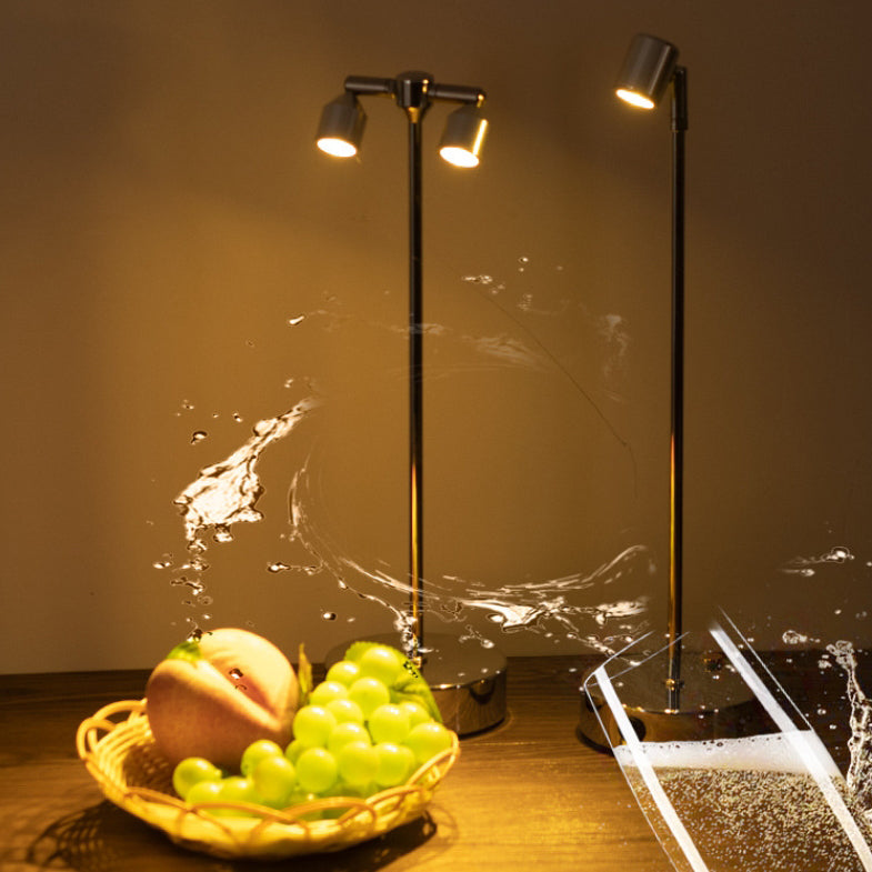 Minimalist LED Table Lamp of Iron – 1, 2, or 4 Light Points