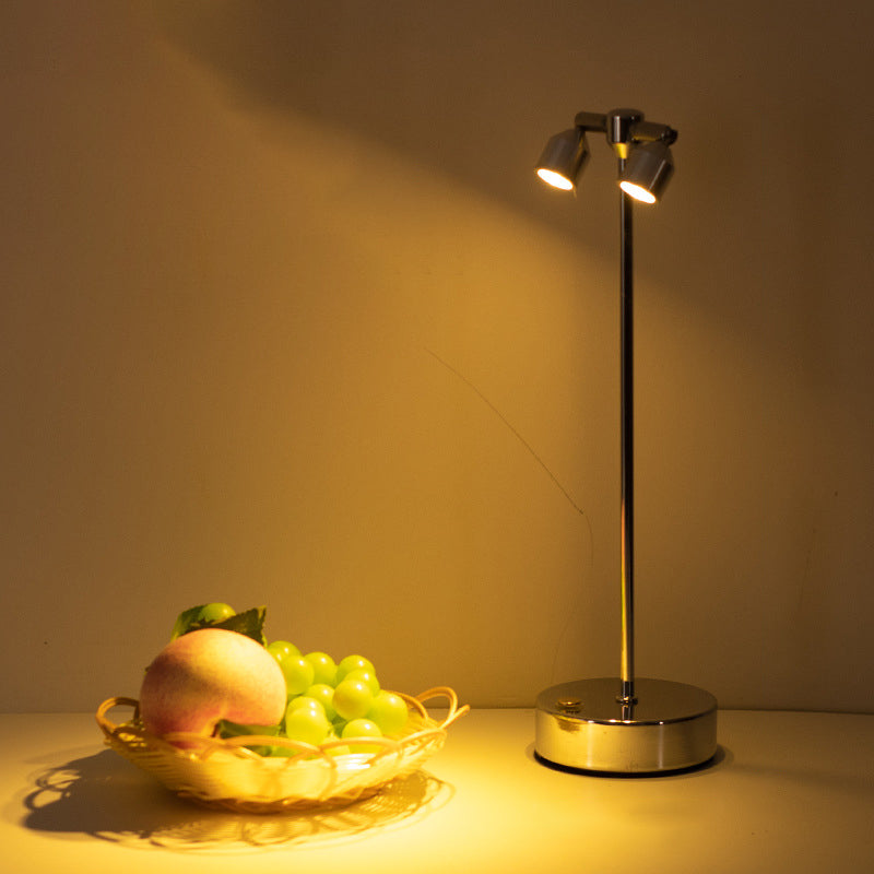 Minimalist LED Table Lamp of Iron – 1, 2, or 4 Light Points