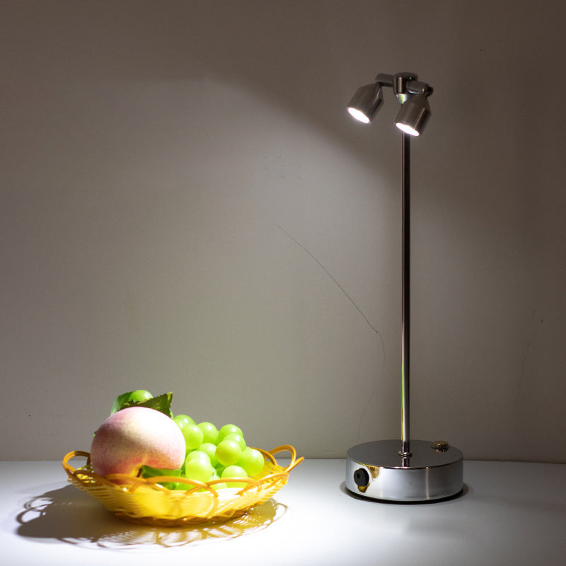 Minimalist LED Table Lamp of Iron – 1, 2, or 4 Light Points