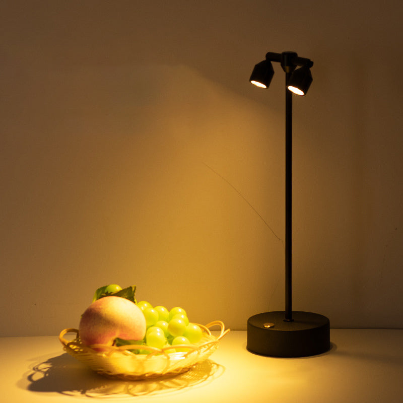 Minimalist LED Table Lamp of Iron – 1, 2, or 4 Light Points