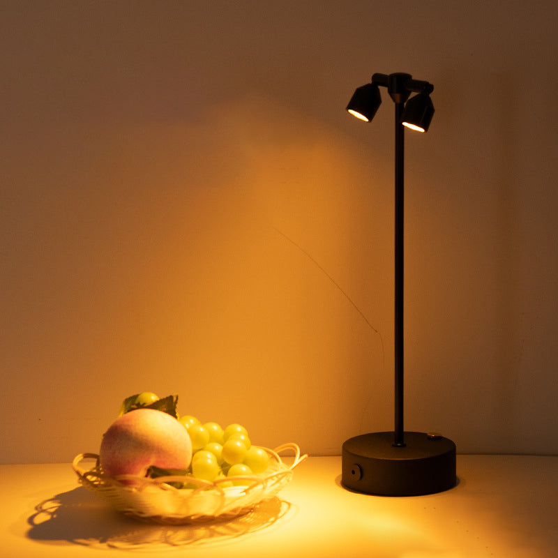 Minimalist LED Table Lamp of Iron – 1, 2, or 4 Light Points