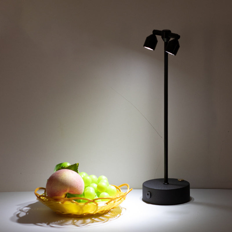 Minimalist LED Table Lamp of Iron – 1, 2, or 4 Light Points