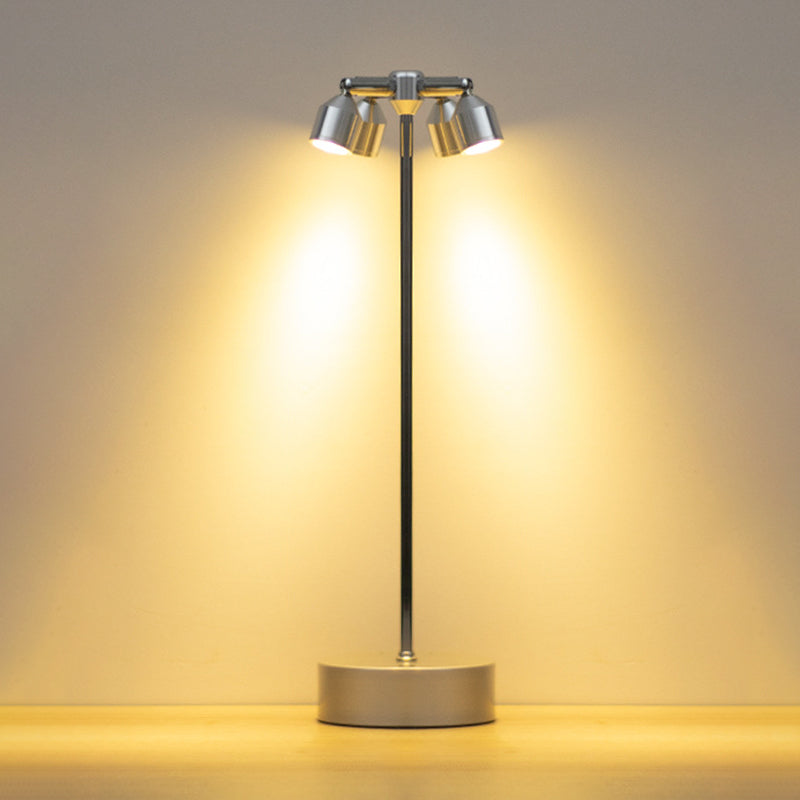 Minimalist LED Table Lamp of Iron – 1, 2, or 4 Light Points
