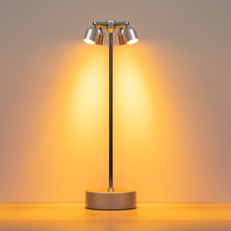 Minimalist LED Table Lamp of Iron – 1, 2, or 4 Light Points